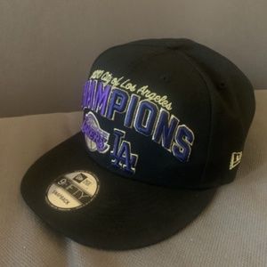 Rare 2020 City of Los Angeles Champions Lakers/Dodgers 9FIFTY Cap Snapback